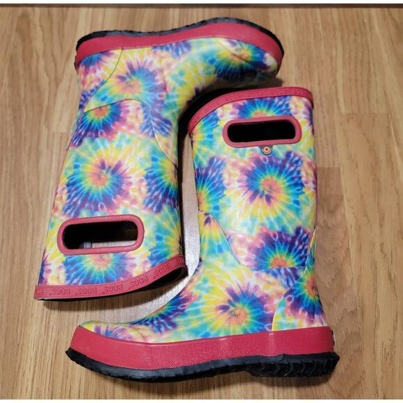 BOGS Tie Dye Rubber Rain Boots 2 - Picture 3 of 8